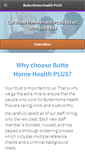 Mobile Screenshot of buttehomehealthplus.com